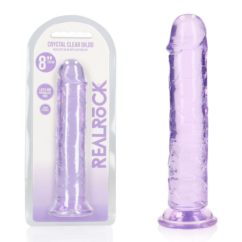 REALROCK 20 cm Straight Dildo – Clear Straight Dildo 20 cm > Dildos > Realistic Dildos - Tophatter Daily Deals