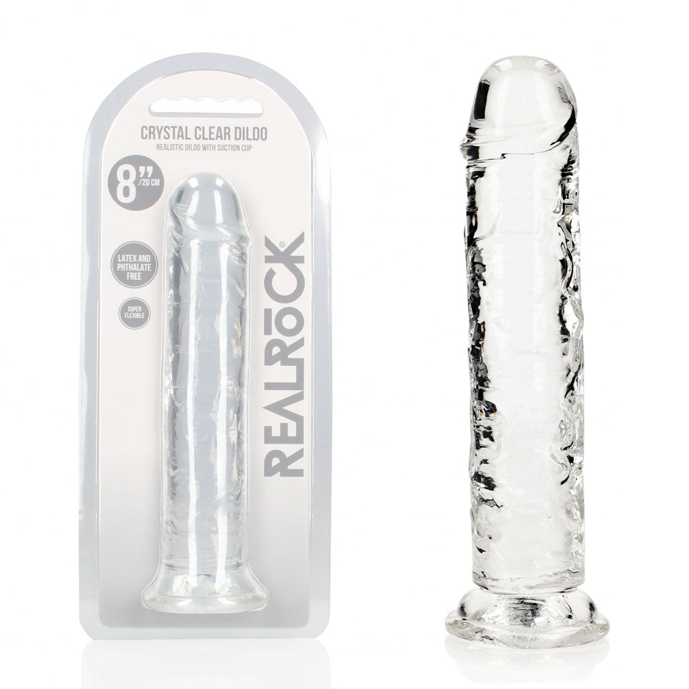 RealRock 20 cm Straight Dildo – Transparent 20 cm Dildo > Dildos > Realistic Dildos - Tophatter Daily Deals