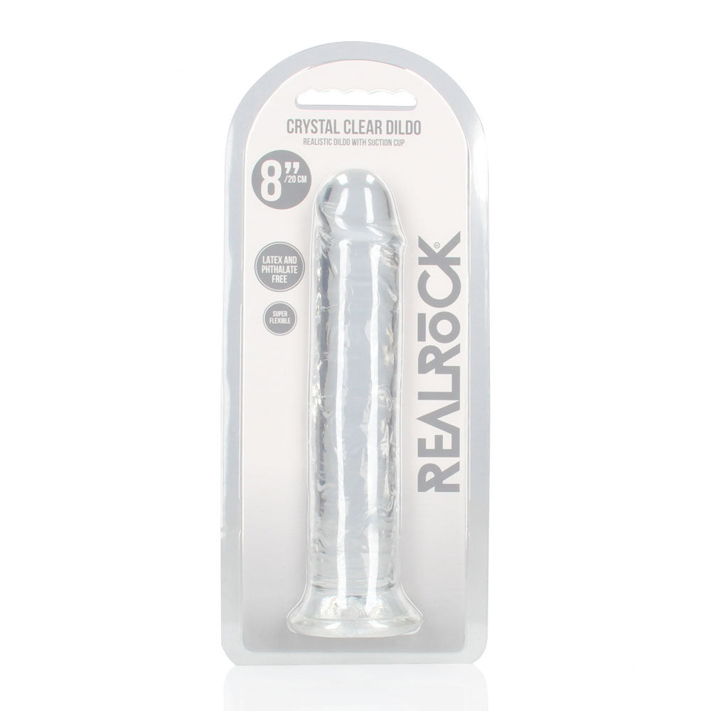 RealRock 20 cm Straight Dildo – Transparent 20 cm Dildo > Dildos > Realistic Dildos - Tophatter Daily Deals