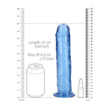 REALROCK 25 cm Straight Dildo – Clear 10 Inch Dildo > Dildos > Realistic Dildos - Tophatter Daily Deals
