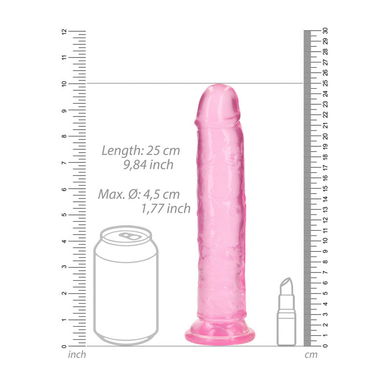 RealRock 25 cm Straight Dildo – Clear 25 cm Dildo > Dildos > Realistic Dildos - Tophatter Daily Deals