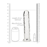 REALROCK Crystal Clear 25 cm Straight Dildo > Dildos > Realistic Dildos - Tophatter Daily Deals