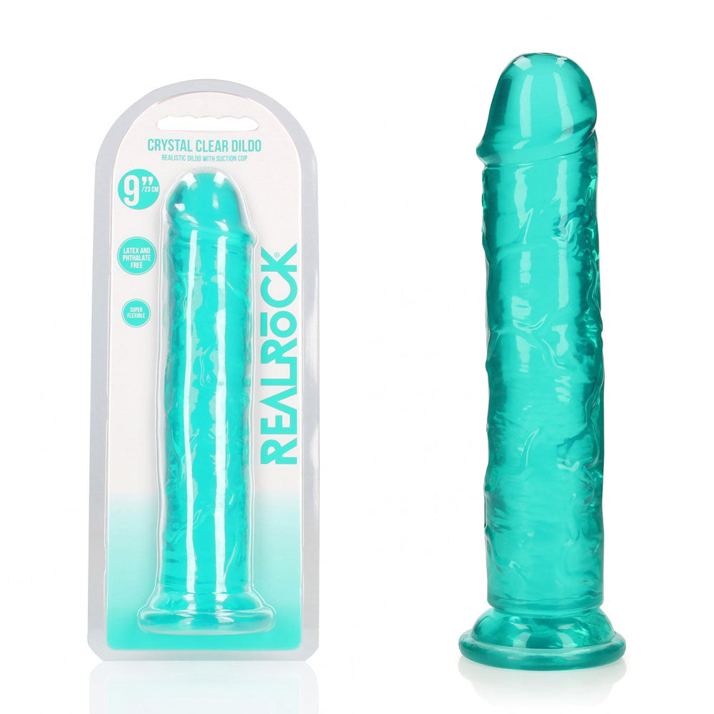 RealRock 25 cm Straight Crystal Clear Dildo > Dildos > Realistic Dildos - Tophatter Daily Deals
