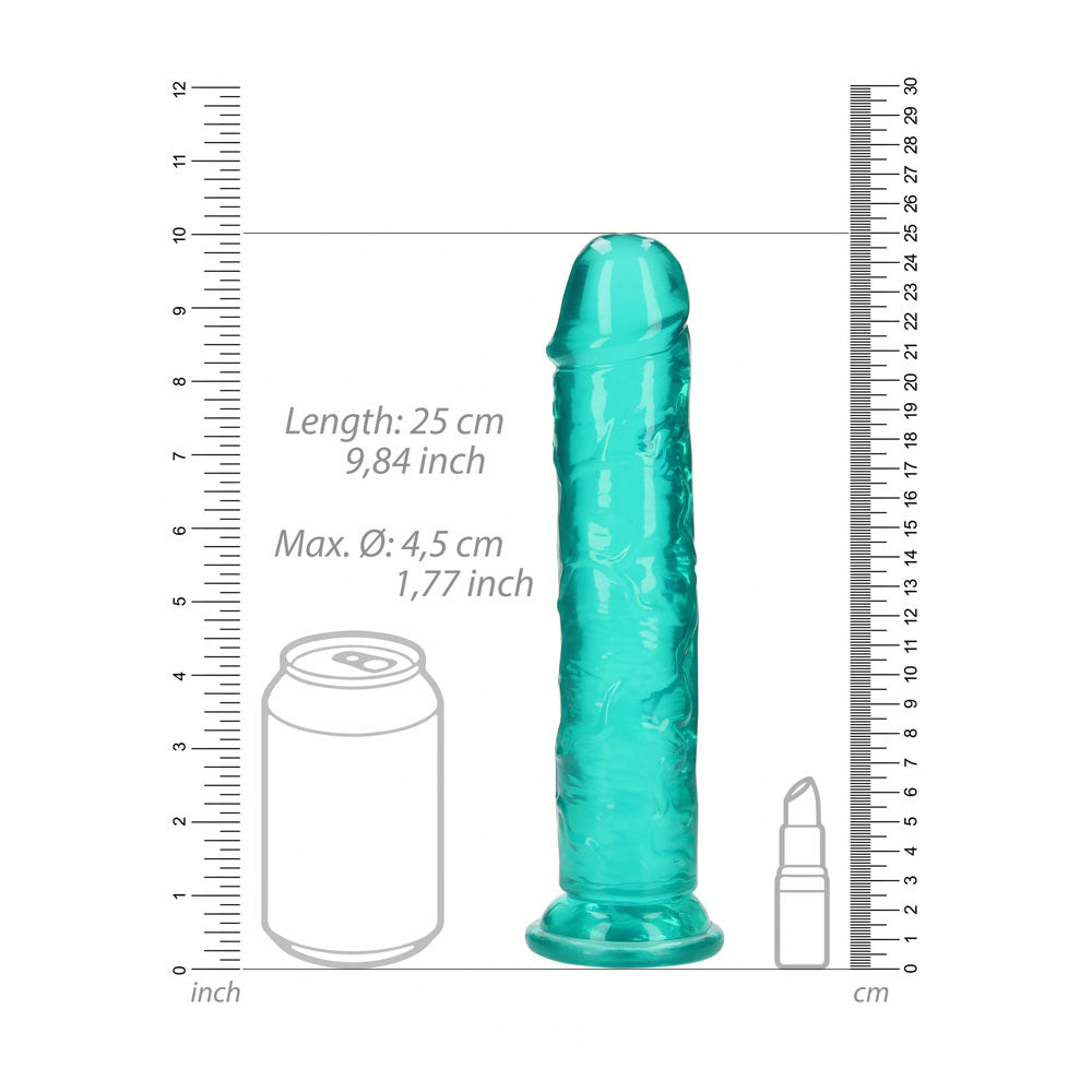 RealRock 25 cm Straight Crystal Clear Dildo > Dildos > Realistic Dildos - Tophatter Daily Deals