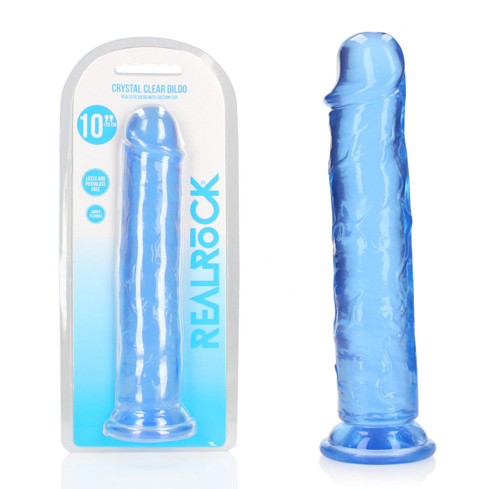 RealRock 28 cm Straight Crystal Clear Dildo – 28 cm Dildo > Dildos > Large Dildos - Tophatter Daily Deals