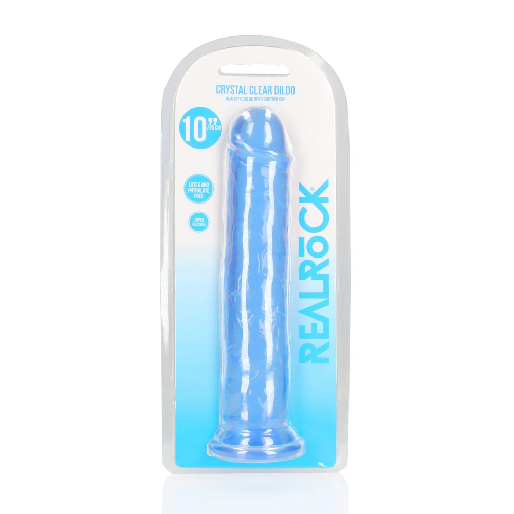 RealRock 28 cm Straight Crystal Clear Dildo – 28 cm Dildo > Dildos > Large Dildos - Tophatter Daily Deals