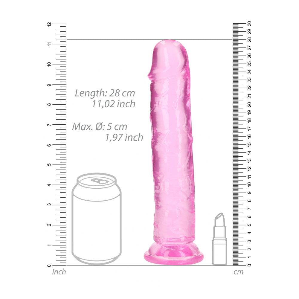 RealRock 28 cm Straight Clear Dildo > Dildos > Large Dildos - Tophatter Daily Deals