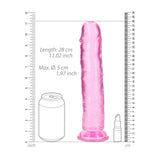 RealRock 28 cm Straight Clear Dildo > Dildos > Large Dildos - Tophatter Daily Deals