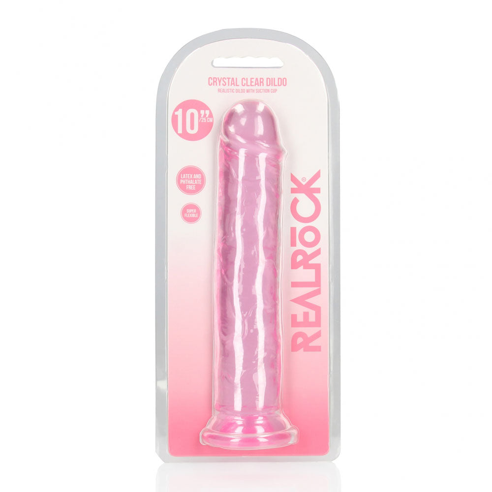 RealRock 28 cm Straight Clear Dildo > Dildos > Large Dildos - Tophatter Daily Deals