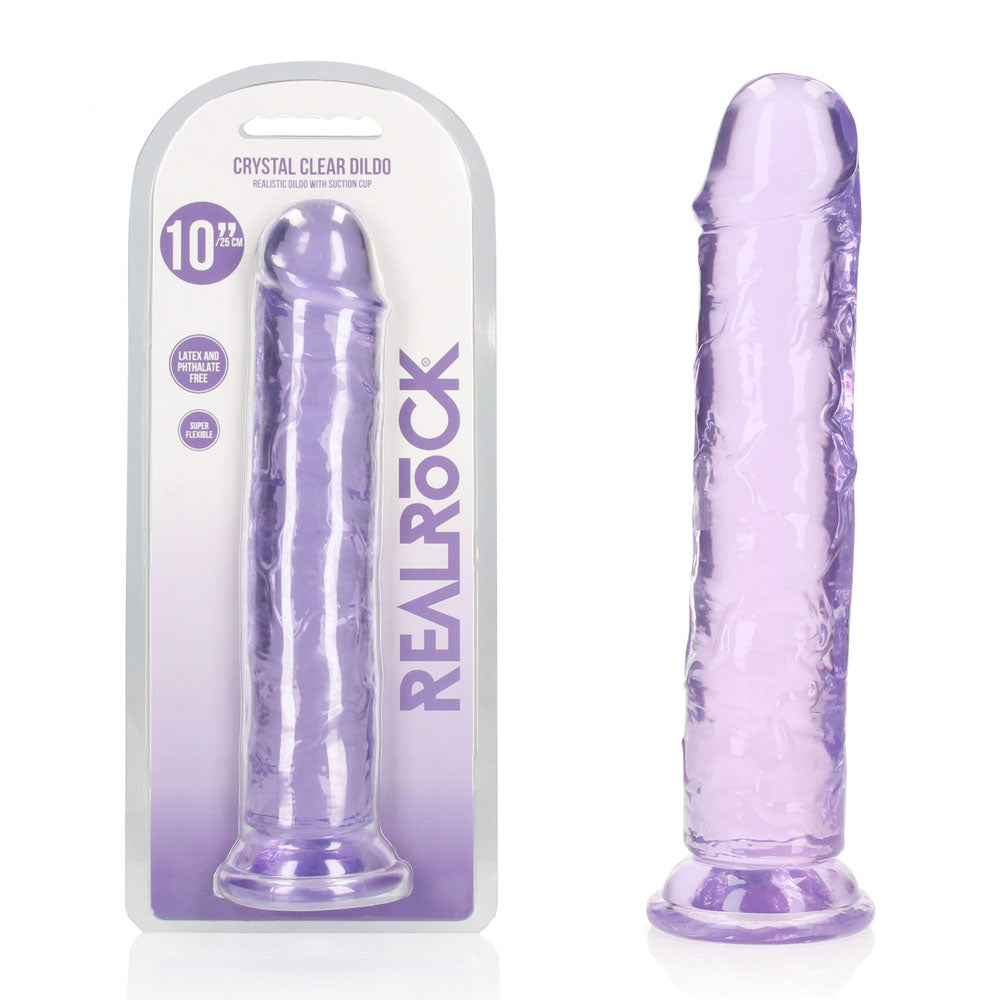 RealRock 28 cm Straight Dildo – Clear 28 cm Dildo > Dildos > Oversized Toys - Tophatter Daily Deals