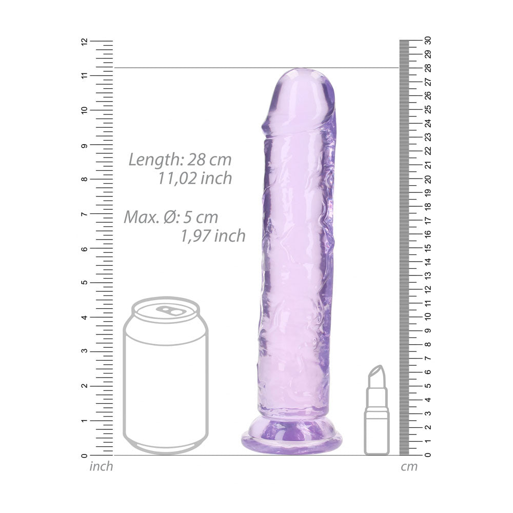 RealRock 28 cm Straight Dildo – Clear 28 cm Dildo > Dildos > Oversized Toys - Tophatter Daily Deals