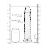 Realrock 28 cm Straight Dildo – Clear Silicone Dildo for Anal and Vaginal Use > Dildos > Large Dildos - Tophatter Daily Deals