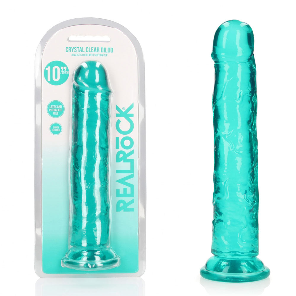 REALROCK 28 cm Straight Dildo – Clear 10 Inch Dildo > Dildos > Realistic Dildos - Tophatter Daily Deals