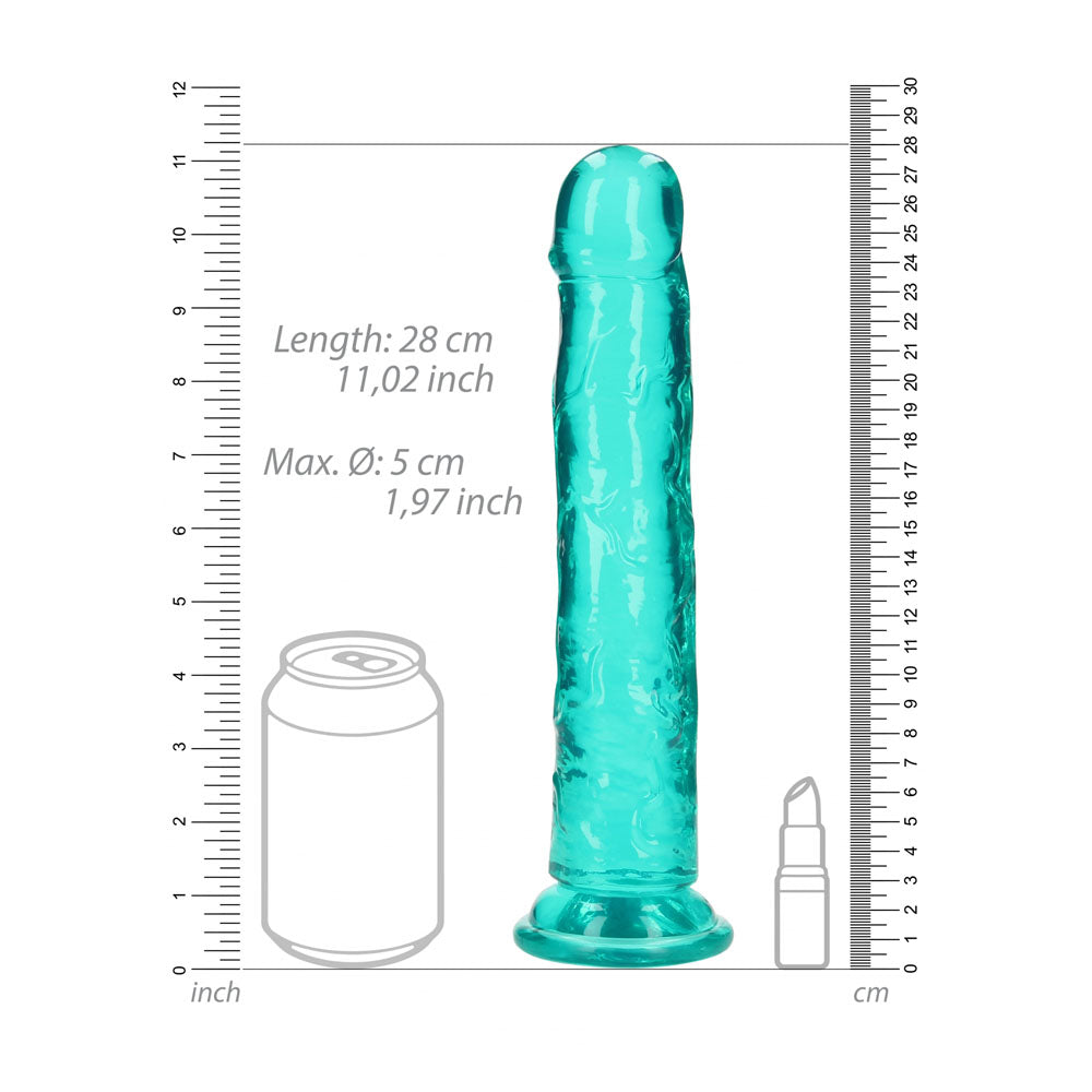 REALROCK 28 cm Straight Dildo – Clear 10 Inch Dildo > Dildos > Realistic Dildos - Tophatter Daily Deals
