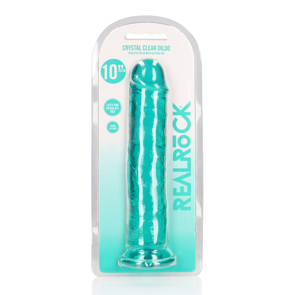 REALROCK 28 cm Straight Dildo – Clear 10 Inch Dildo > Dildos > Realistic Dildos - Tophatter Daily Deals