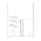 RealRock 31 cm Straight Crystal Clear Dildo > Dildos > Large Dildos - Tophatter Daily Deals