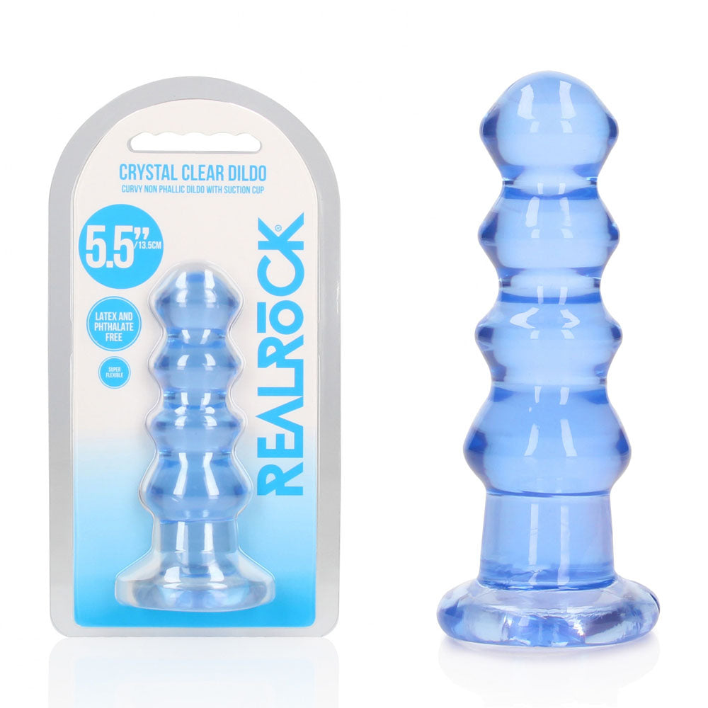 Realrock Curvy 14 cm – Clear 14 cm Butt Plug > Anal Range > Butt Plugs - Tophatter Daily Deals