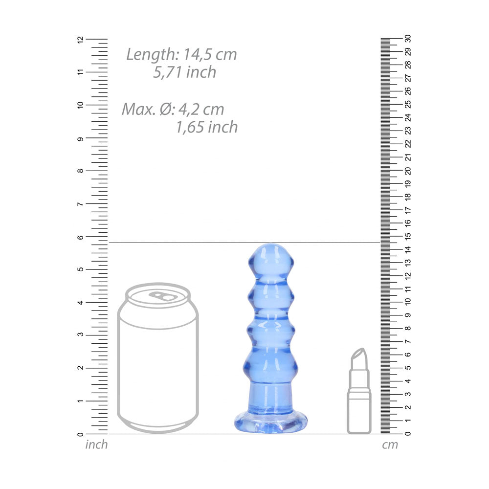 Realrock Curvy 14 cm – Clear 14 cm Butt Plug > Anal Range > Butt Plugs - Tophatter Daily Deals