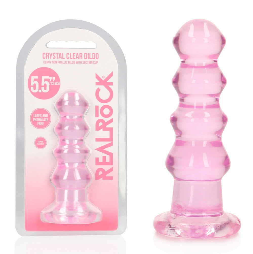 Realrock Curvy 14 cm – Clear Butt Plug > Anal Range > Butt Plugs - Tophatter Daily Deals
