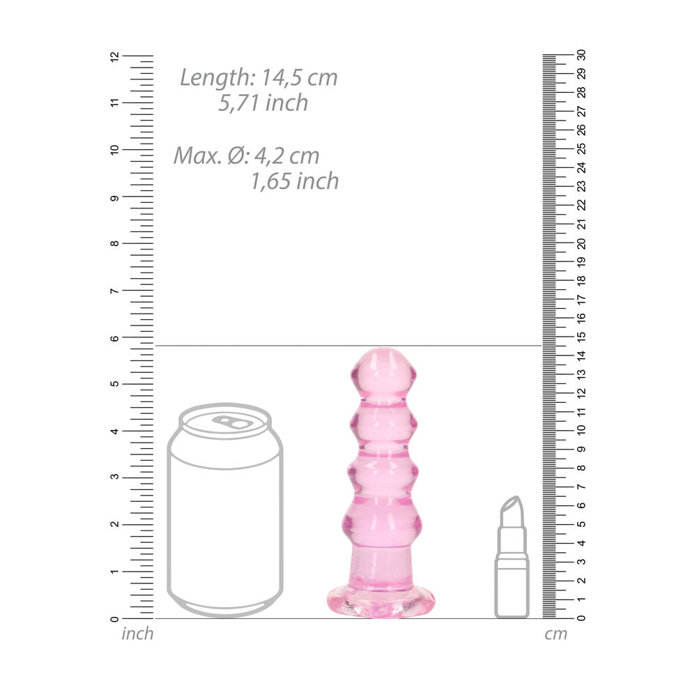 Realrock Curvy 14 cm – Clear Butt Plug > Anal Range > Butt Plugs - Tophatter Daily Deals