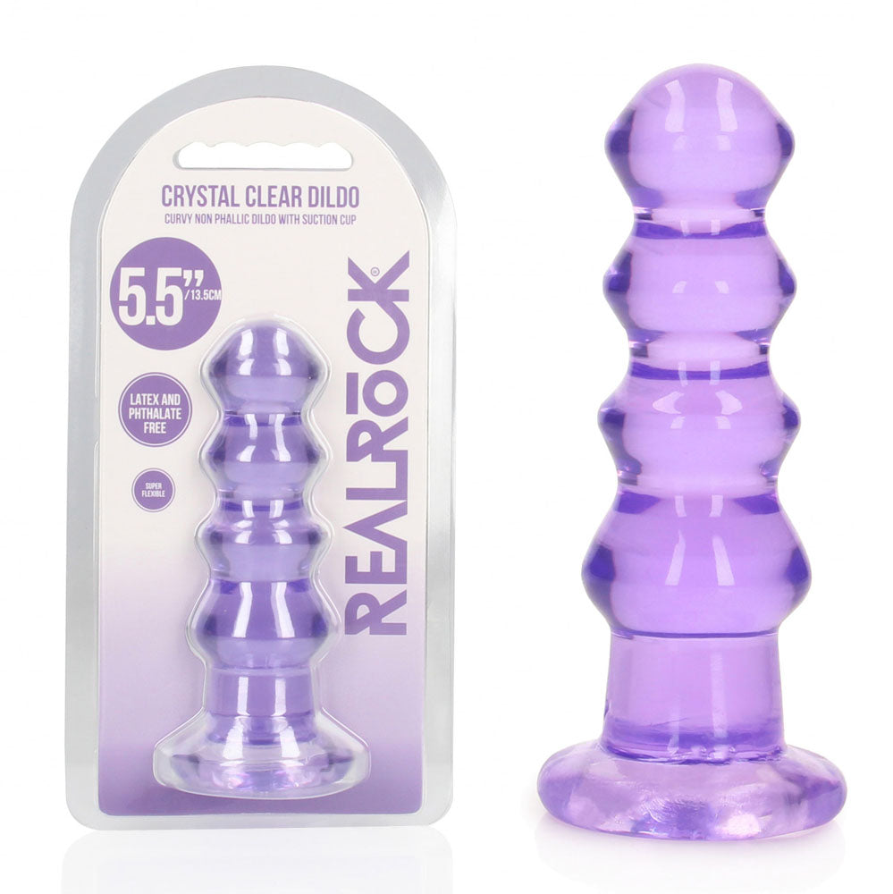 RealRock Curvy 14 cm – Clear 14 cm Butt Plug > Anal Range > Butt Plugs - Tophatter Daily Deals