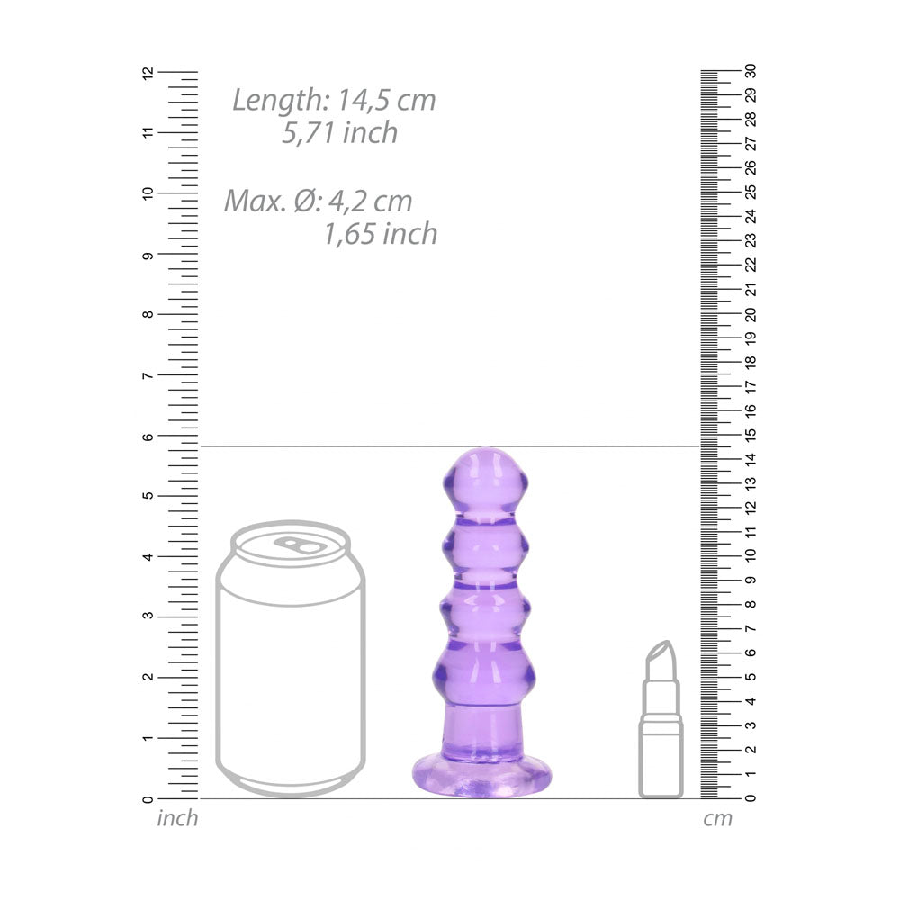 RealRock Curvy 14 cm – Clear 14 cm Butt Plug > Anal Range > Butt Plugs - Tophatter Daily Deals