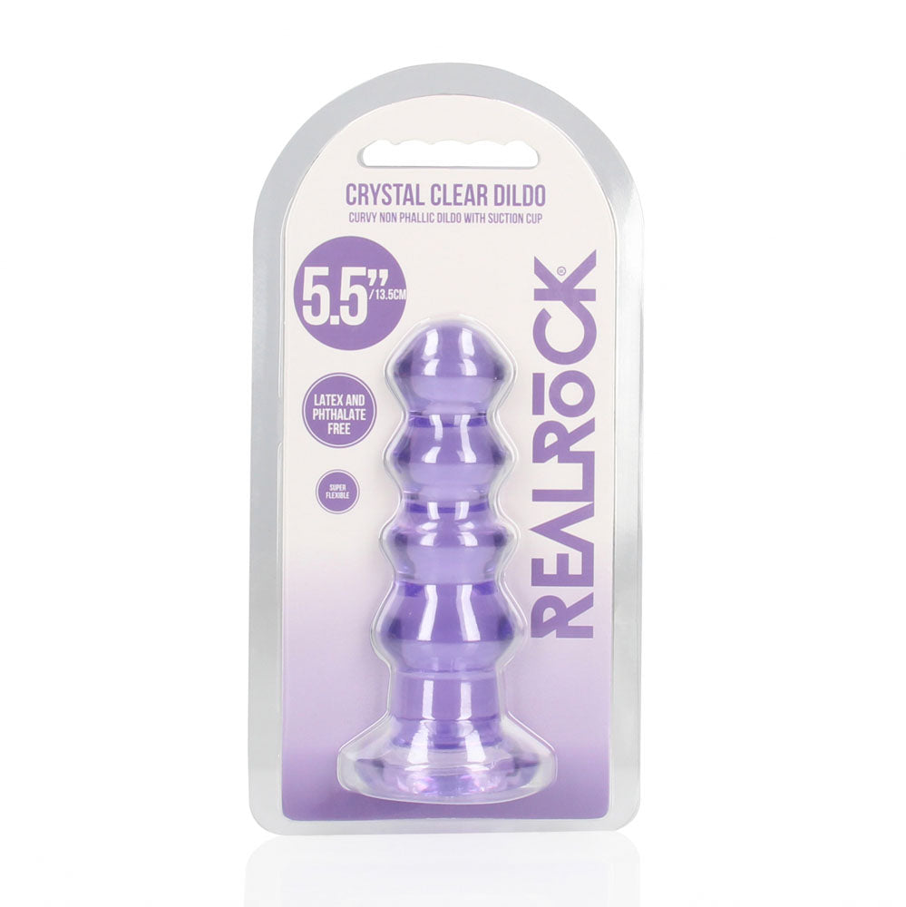 RealRock Curvy 14 cm – Clear 14 cm Butt Plug > Anal Range > Butt Plugs - Tophatter Daily Deals