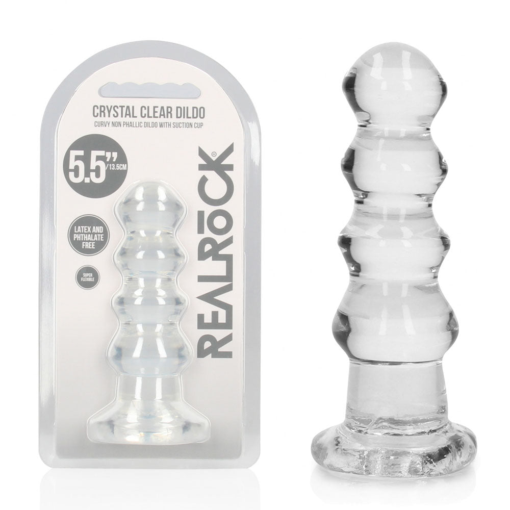 RealRock Curvy Anal Plug – 14 cm Transparent Butt Plug > Anal Range > Butt Plugs - Tophatter Daily Deals