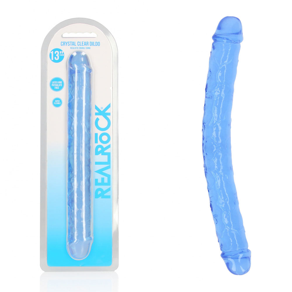 RealRock 34 cm Double Dong – Clear Double Dong for Anal and Vaginal Use > Dildos > Double Dildos - Tophatter Daily Deals