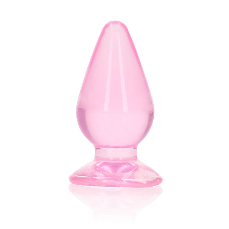 RealRock Crystal Clear 9 cm Suction Cup Butt Plug > Anal Range > Butt Plugs - Tophatter Daily Deals