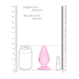Realrock Crystal Clear 4.5 Inch Suction Cup Butt Plug > Anal Range > Butt Plugs - Tophatter Daily Deals