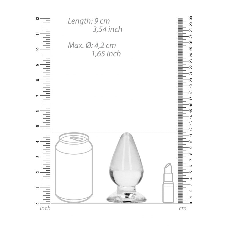 RealRock Crystal Clear 11.5 cm Suction Base Butt Plug > Anal Range > Butt Plugs - Tophatter Daily Deals