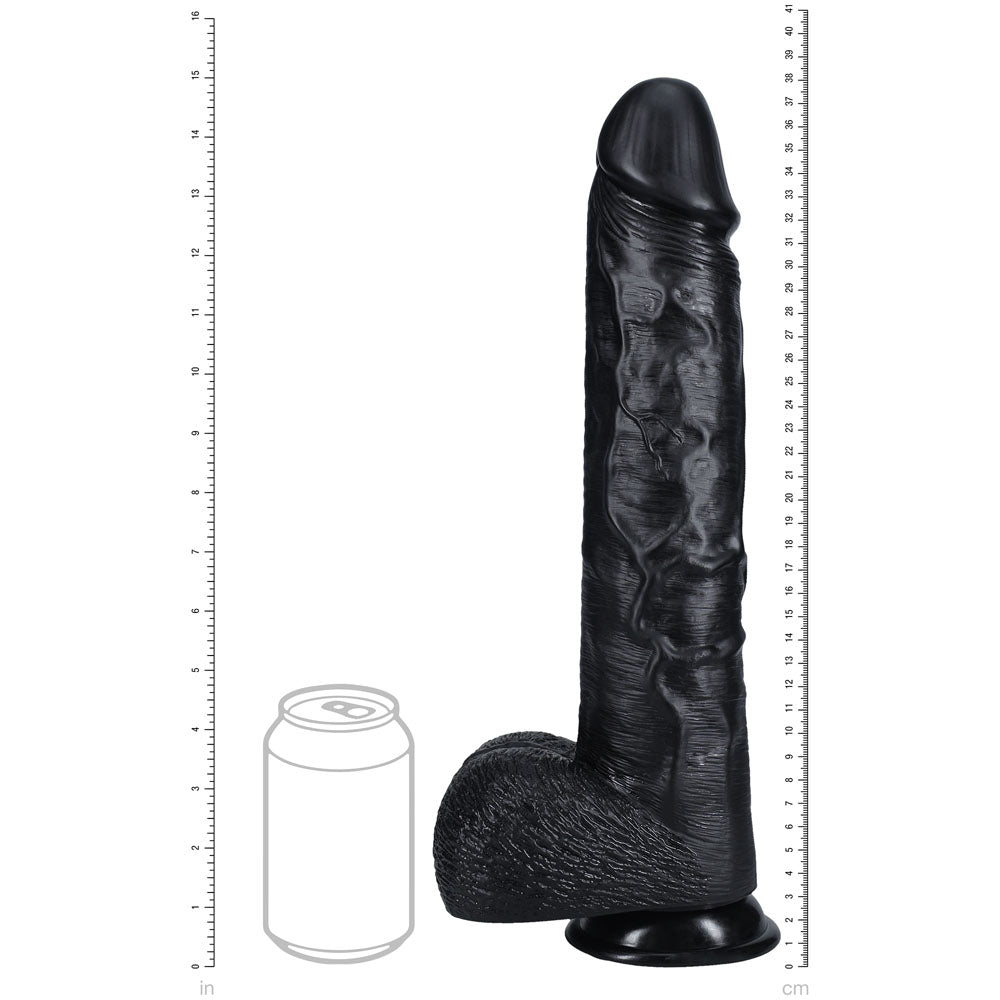 RealRock 38cm Extra Long Dildo with Balls – 15 Inch Dildo > Dildos > Oversized Toys - Tophatter Daily Deals