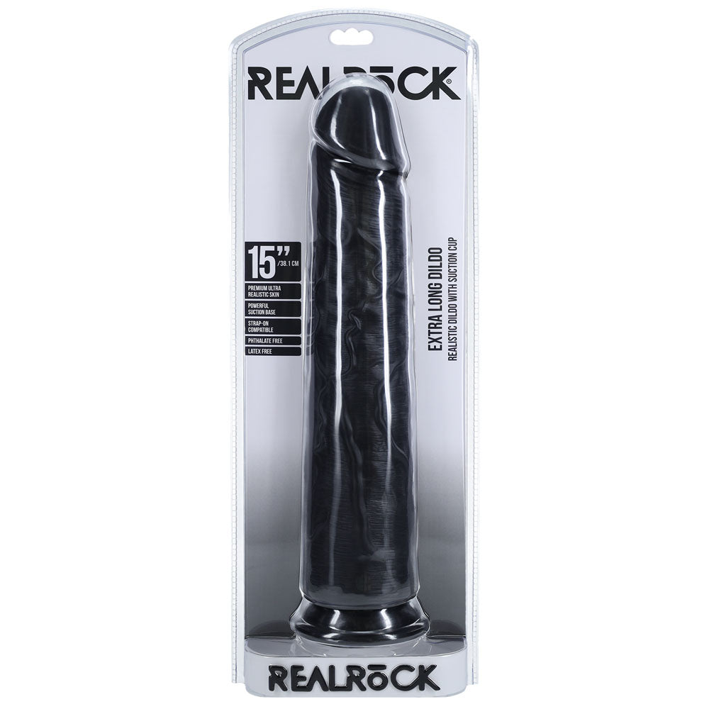 RealRock 38cm Extra Long Dildo – Firm and Soft Realistic Dildo > Dildos > Oversized Toys - Tophatter Daily Deals