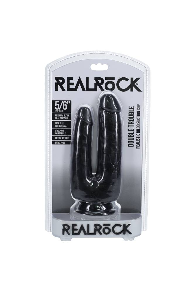 Shots Toys - RealRock - Double Trouble 5/6 inch Double Penetration Dildo - Various Colors Sex Toy - Tophatter Daily Deals