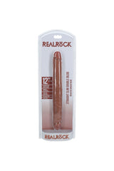 Shots Toys - RealRock - Slim Double Ended Dong - Various Sizes & Colors 12 inch Tan Sex Toy - Tophatter Daily Deals