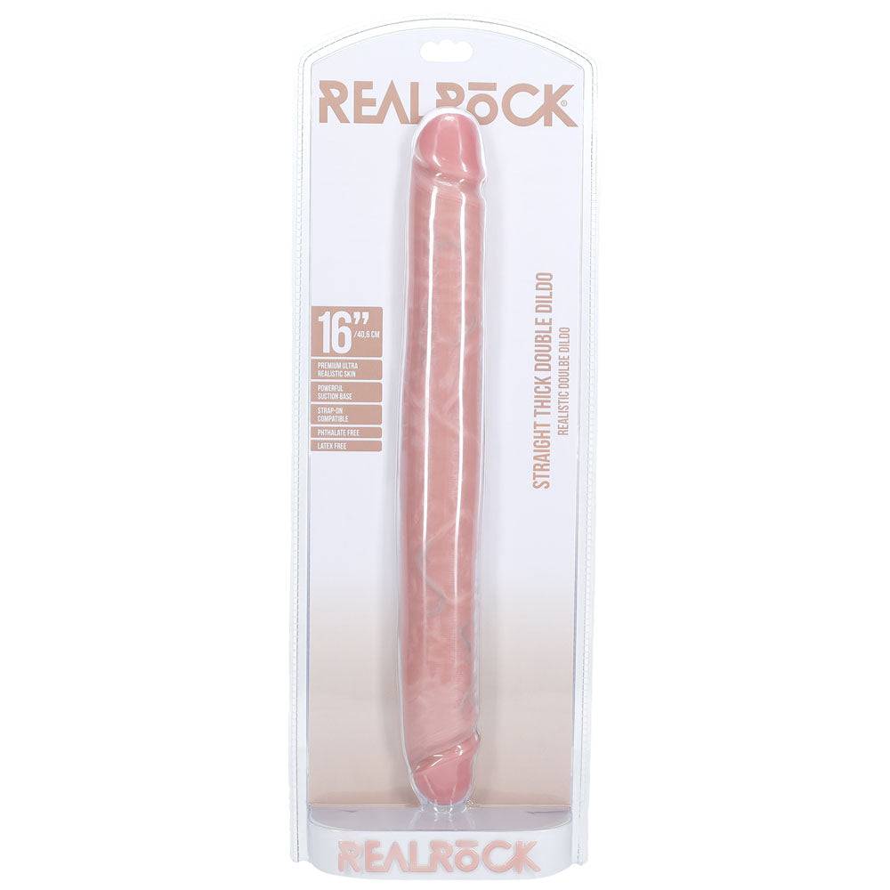 Realrock 40cm Thick Double Dildo Flesh > Dildos > Double Dildos - Tophatter Daily Deals