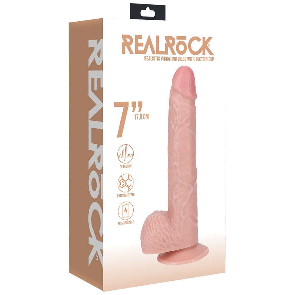 RealRock 18cm USB Rechargeable Vibrating Dildo > Vibrators > Realistic Vibrators - Tophatter Daily Deals