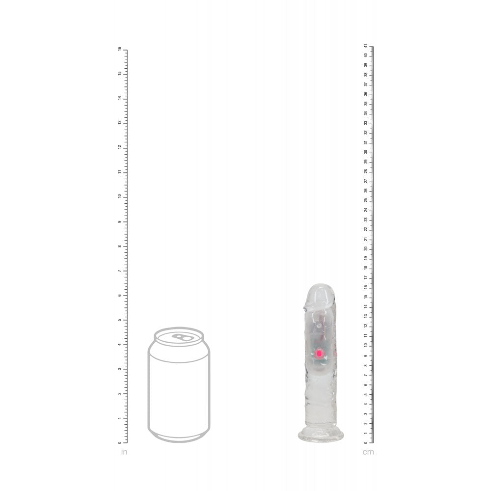 Realrock 6 Inch Clear Wireless LED Vibrating Dong > Vibrators > Realistic Vibrators - Tophatter Daily Deals