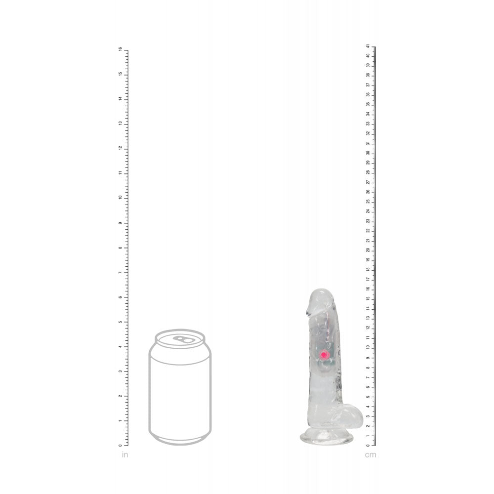 REALROCK 6 Inch Clear LED Vibrating Dong with Remote > Vibrators > Realistic Vibrators - Tophatter Daily Deals