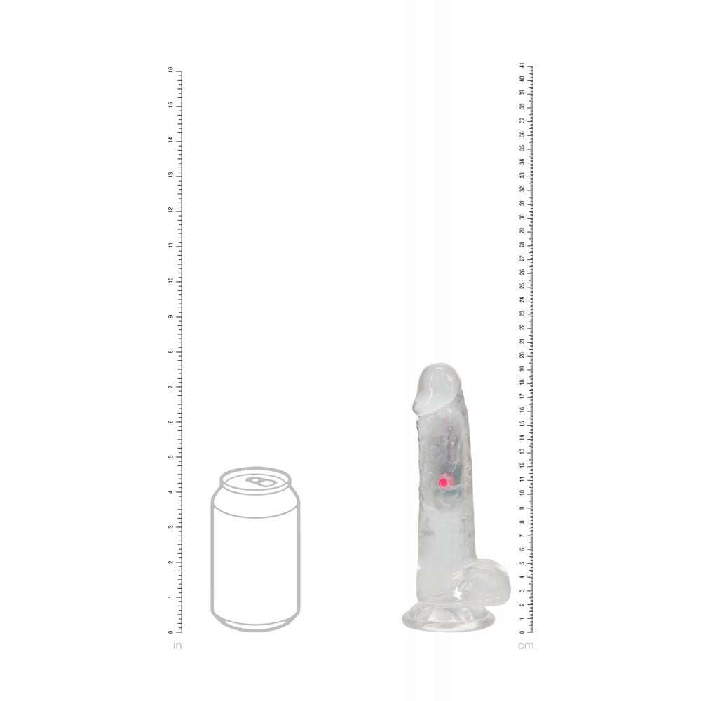 Realrock 7 Inch Clear LED Vibrating Dong with Remote Control > Vibrators > Realistic Vibrators - Tophatter Daily Deals
