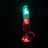 REALROCK 8 Inch Wireless LED Vibrating Dong Clear 22.5 cm Remote > Vibrators > Realistic Vibrators - Tophatter Daily Deals