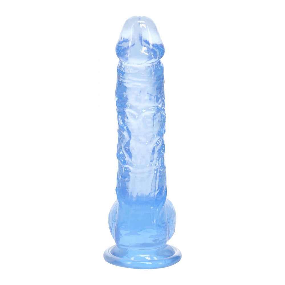 RealRock Crystal Clear (Clear) – 5 Inch Suction Cup Dildo With Balls > Dildos > Slim Dildos - Tophatter Daily Deals