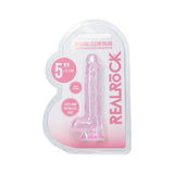 Realrock Crystal Clear (Clear) – 5 Inch Suction Cup Dildo with Balls > Dildos > Slim Dildos - Tophatter Daily Deals