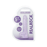 REALROCK Crystal Clear (Clear) – 5 Inch Suction Cup Dildo with Balls > Dildos > Slim Dildos - Tophatter Daily Deals