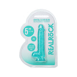 REALROCK Crystal Clear (Turquoise) – 5 Inch Suction Cup Dildo with Balls > Dildos > Slim Dildos - Tophatter Daily Deals