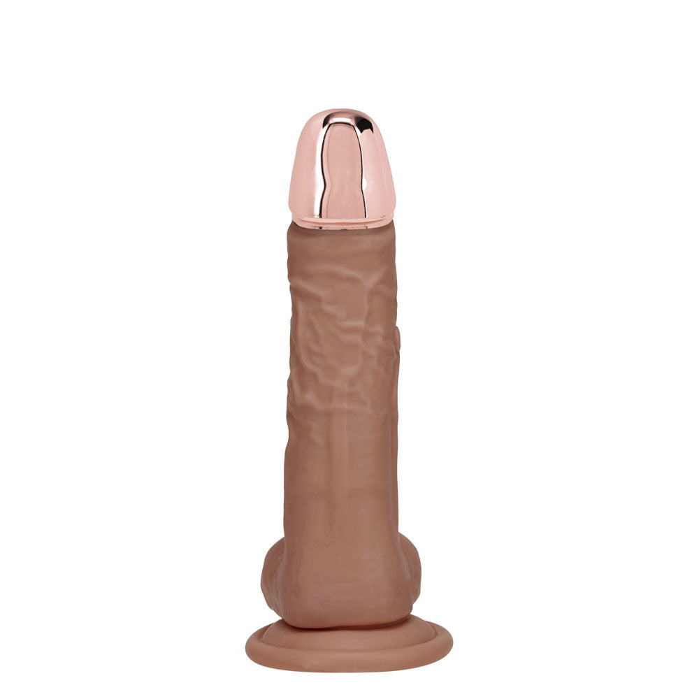 RealRock Metal Head 6 Inch USB Rechargeable Vibrating Dildo with Remote > Dildos > Realistic Dildos - Tophatter Daily Deals