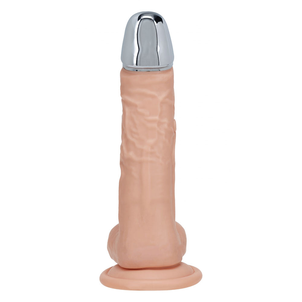 RealRock Metal Head 8 Inch Rechargeable Dildo – Wireless Remote Vibrating Dildo > Dildos > Realistic Dildos - Tophatter Daily Deals