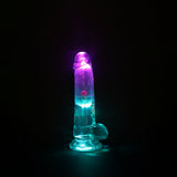 REALROCK 6 Inch Clear LED Vibrating Dong with Remote > Vibrators > Realistic Vibrators - Tophatter Daily Deals