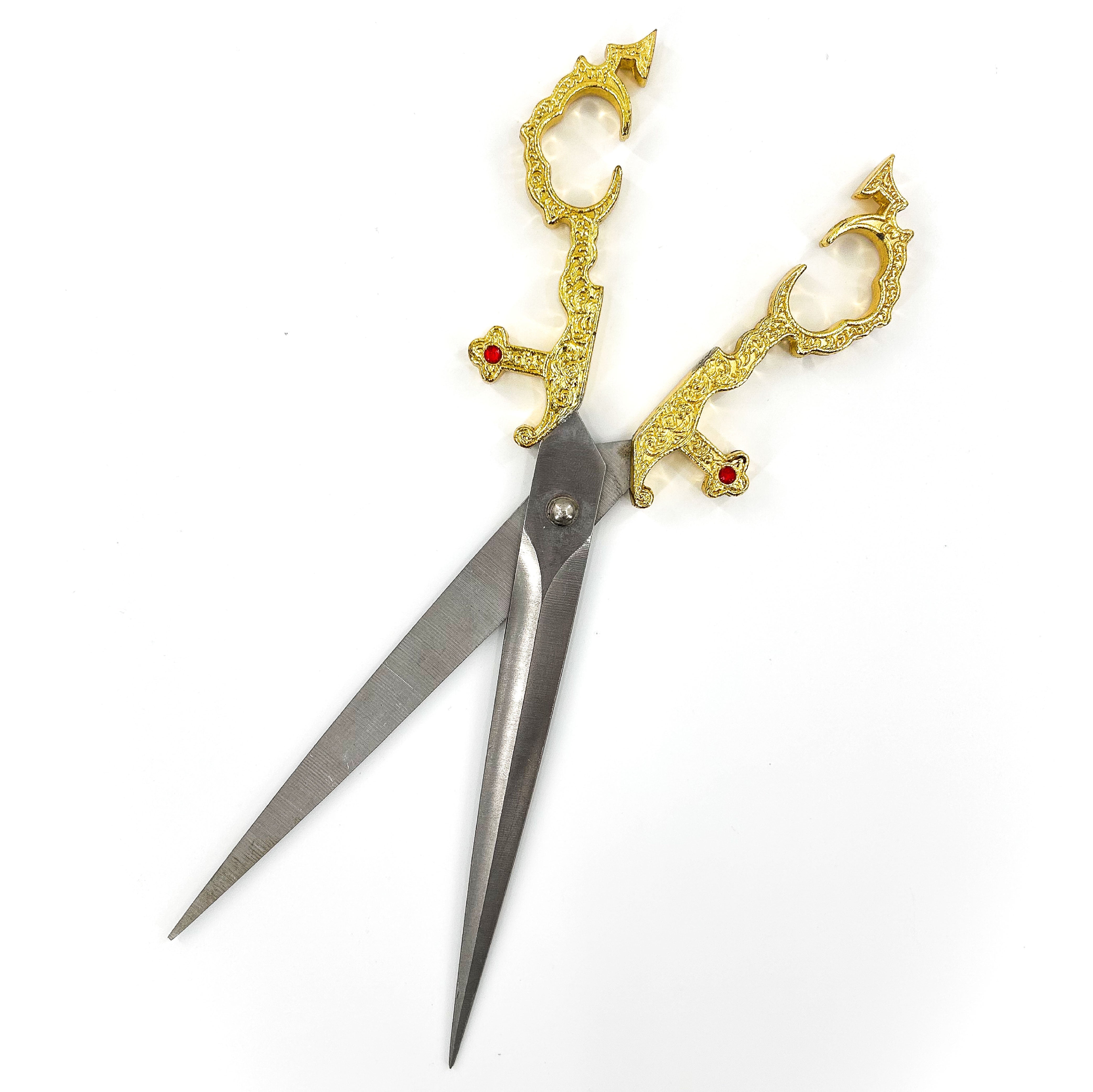 Renaissance Medieval Scissors Gold Dagger historical period - Tophatter Daily Deals